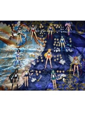 Authentic S.H. Figuarts Sailor Moon Anime Figure Lot – First Edition super faces